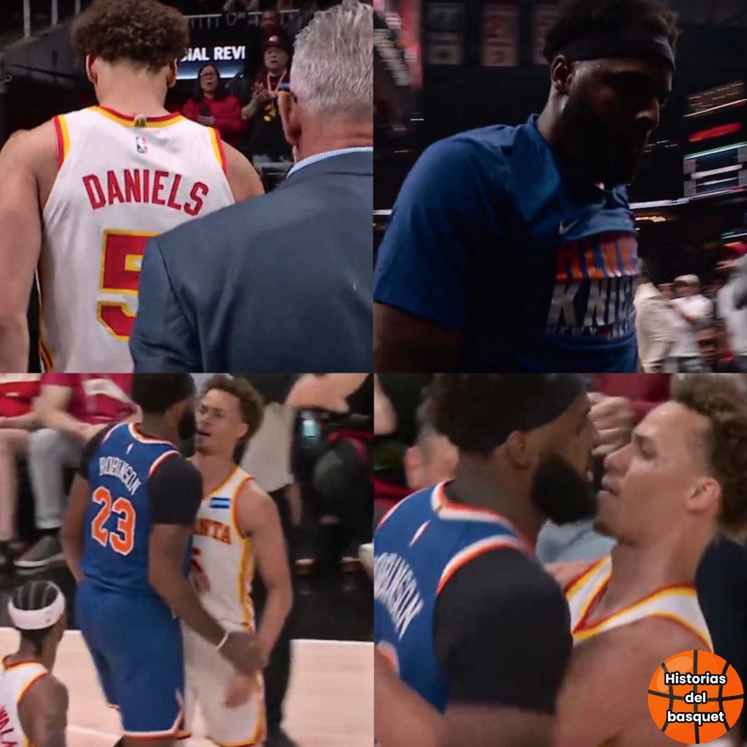 NBA multa a Dyson Daniels (Hawks) y a Mitchell Robinson (Knicks) por altercado