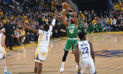 Horford y Brown se combinan con 50 puntos y Boston vence a Warriors en primer juego de la serie final de la NBA