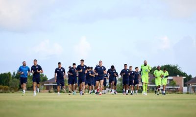 Selección nacional de fútbol se entrena en Punta Cana para juego de este viernes ante Guatemala en Liga de Naciones