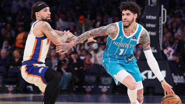 Ball y Miller lideran ataque en triunfo Hornets ante Knicks; aseguran 9no. lugar en el Este