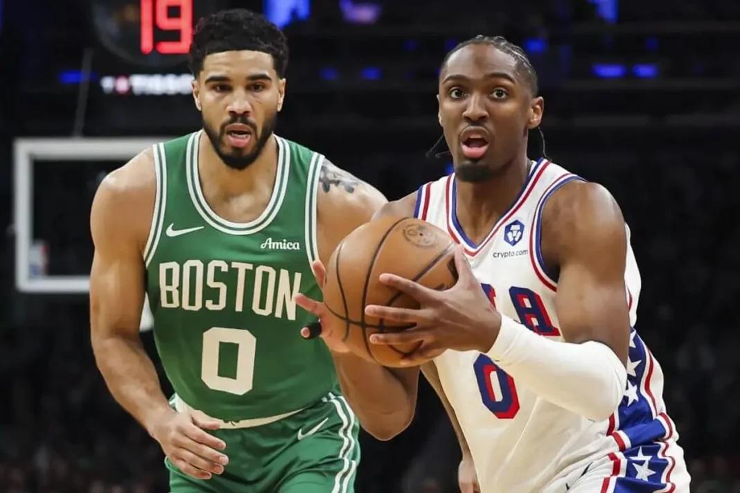 Dúo dinámico: Tatum y Brown saca la cara por Celtics que toman ventaja 2-1 ante 76ers en serie playoffs