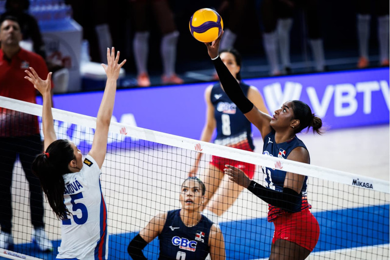 Rep. Checa logra remontada ante Reinas del Caribe en Liga de Naciones de Voleibol-2026